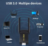 Wi-Fi adapter USB 6 1800Mbps — şəkil 2