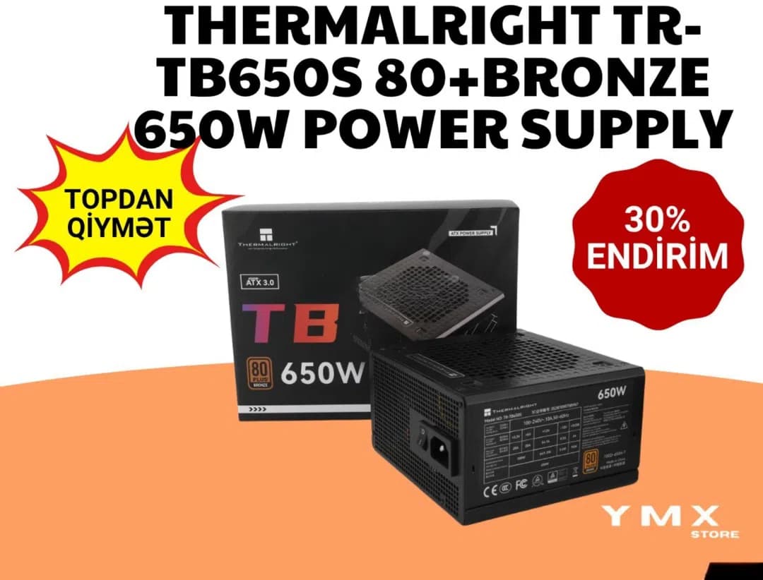 Thermalright TB650S 650W 80+ Bronze enerji bloku