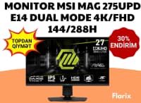 MSI MAG 275UPD E14 Dual Mode 4K/FHD Gaming Monitor — şəkil 1