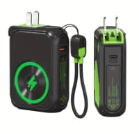 10,000 mAh powerbank, Qara rəng — şəkil 6