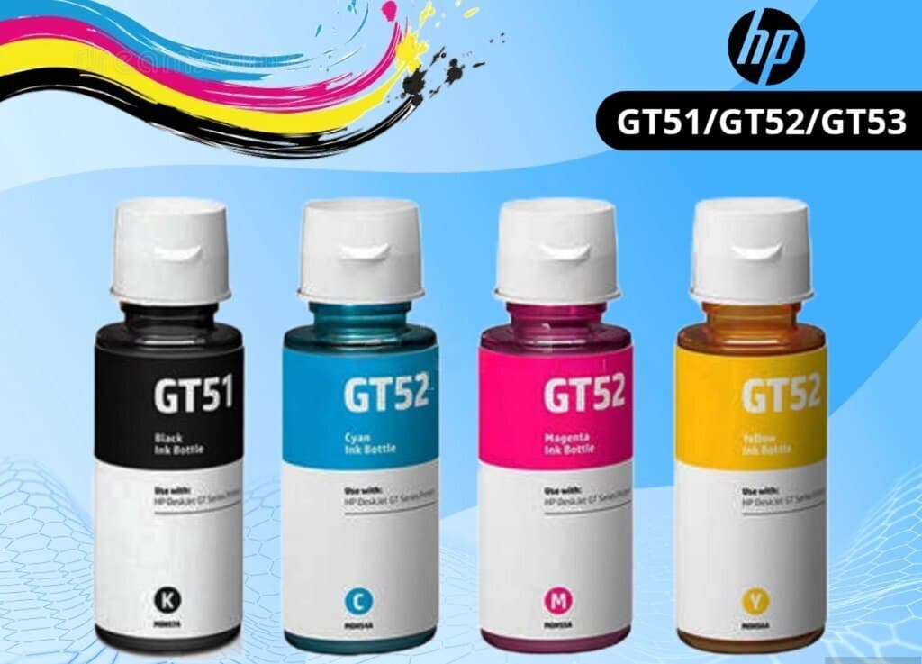 HP GT51 GT52 GT53 Ink Tank Printer Mürəkkəbləri