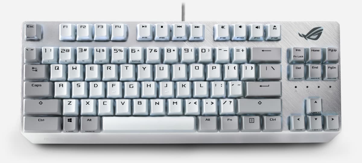 Asus keyboard, rəng ağ
