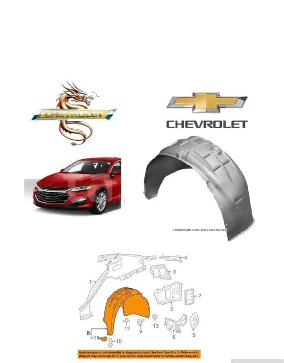 Arxa qanad altısı Chevrolet Malibu 2016-2018