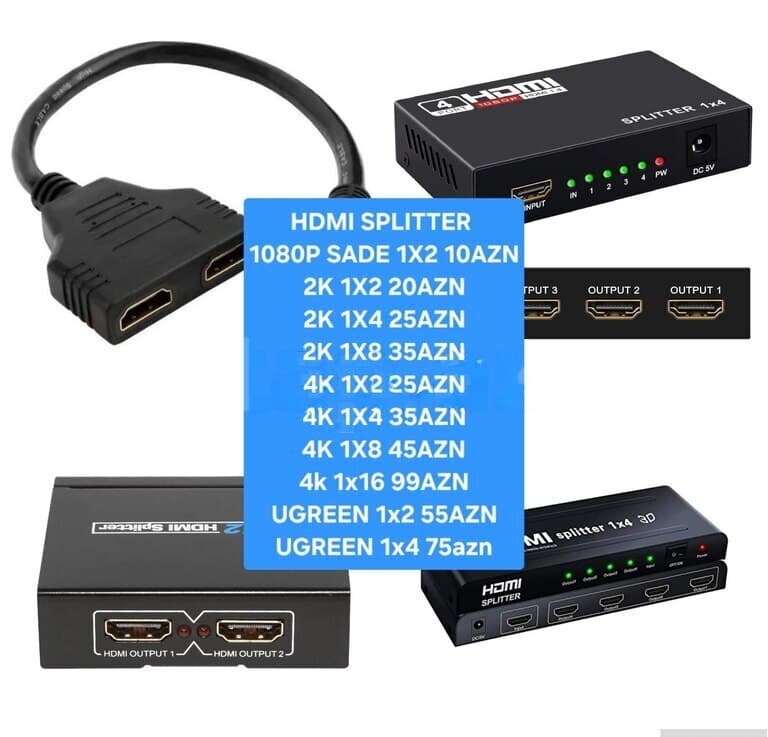 HDMI Splitter Çoxaldıcı Adapter