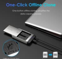M.2 NVMe SSD Docking Station 20Gbps Dual Bay — şəkil 5
