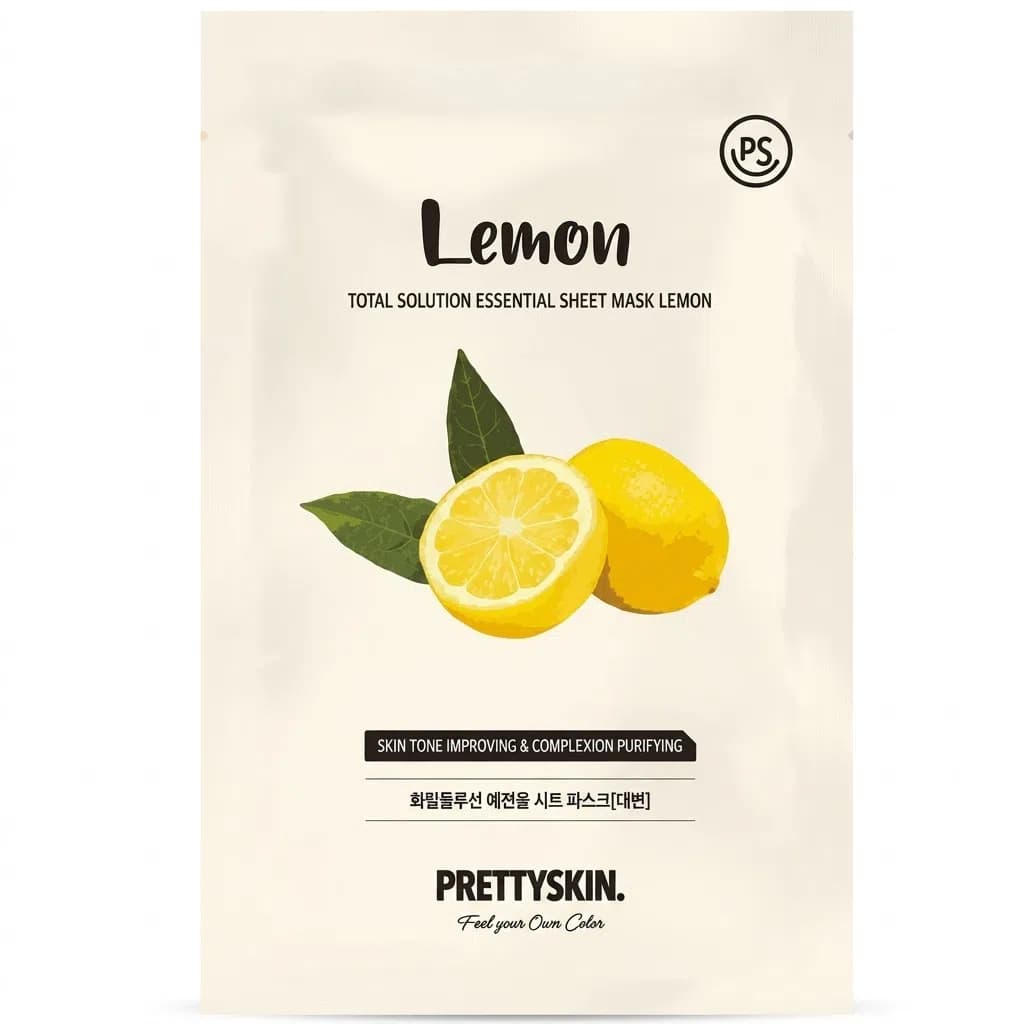 PrettySkin Total Solution Limonlu Üz Maskası 23 qr