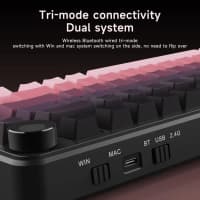 Oyun klaviaturası Ajazz AK820 MAX AK820 MAX HE Gradient Pink — şəkil 10