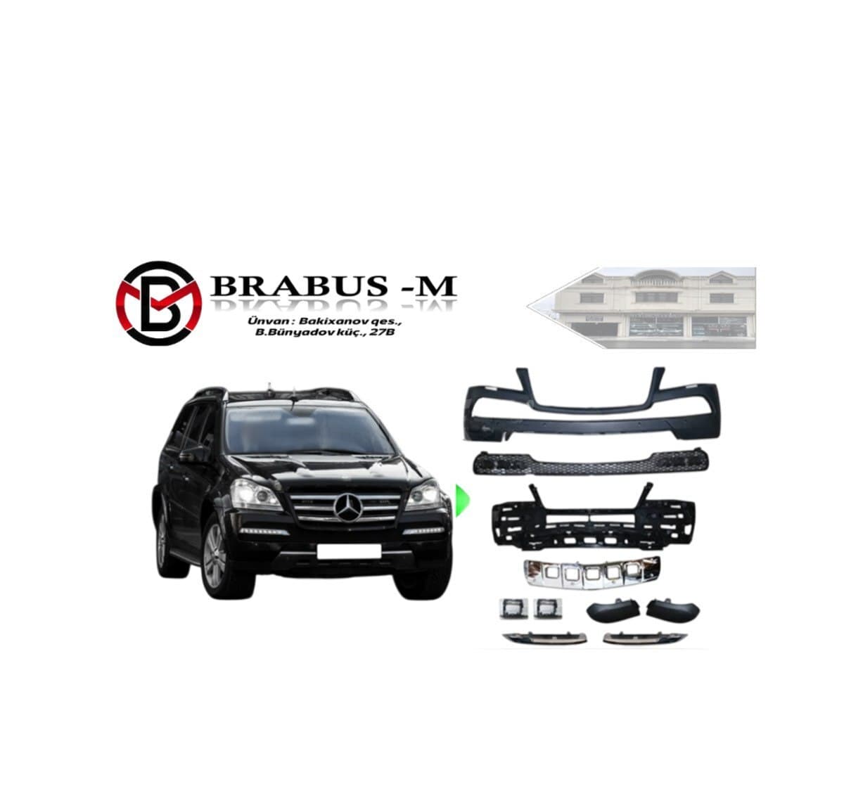 Ön bufer dəsti Mercedes GL X164 2012