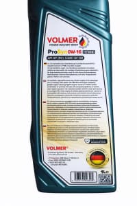 Volmer ProSyn 0W-16 Hibrid Motor Yağı, 1 L — şəkil 1