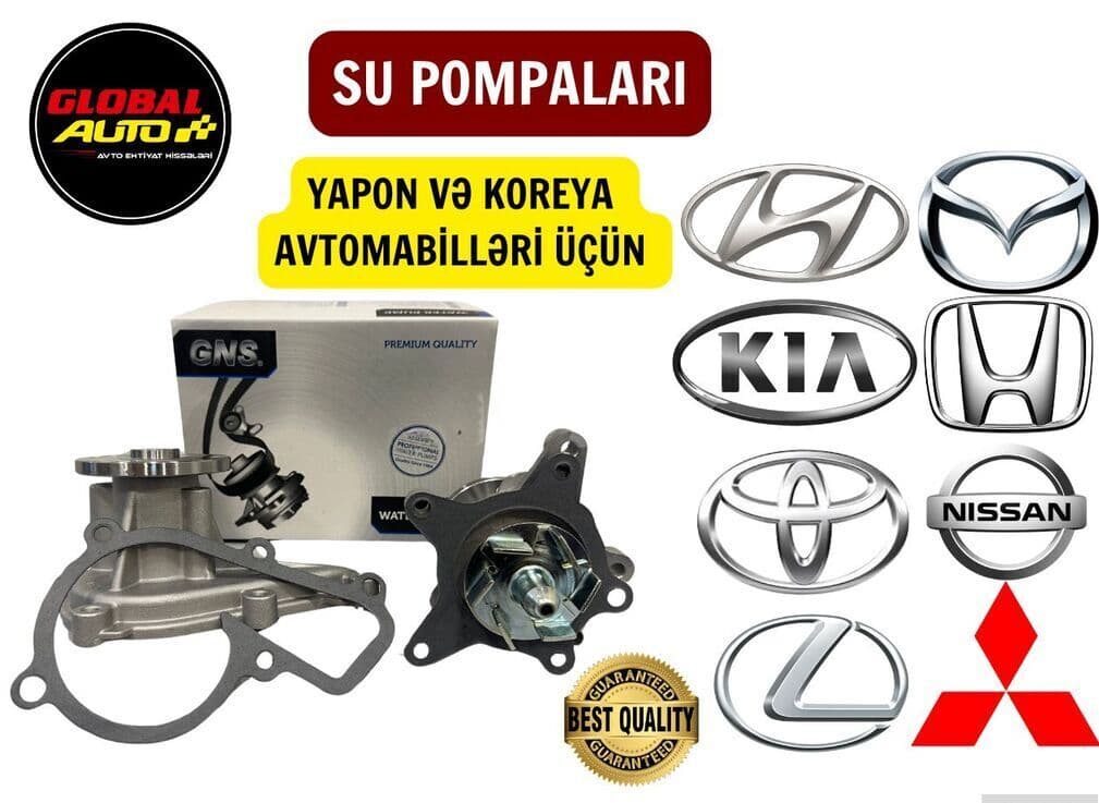 Su pompası Yapon və Koreya avtomobilləri üçün