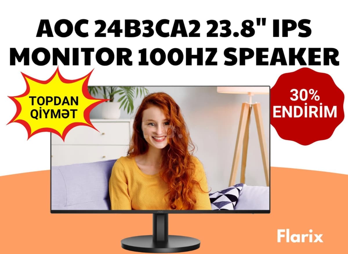 Monitor AOC 24B3CA2 23.8" IPS 100Hz