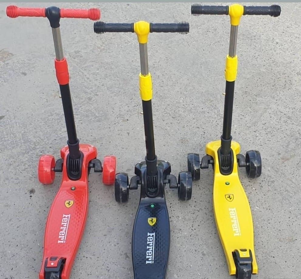 Uniseks uşaq skuteri, Trider skuter, Qarışıq rəng