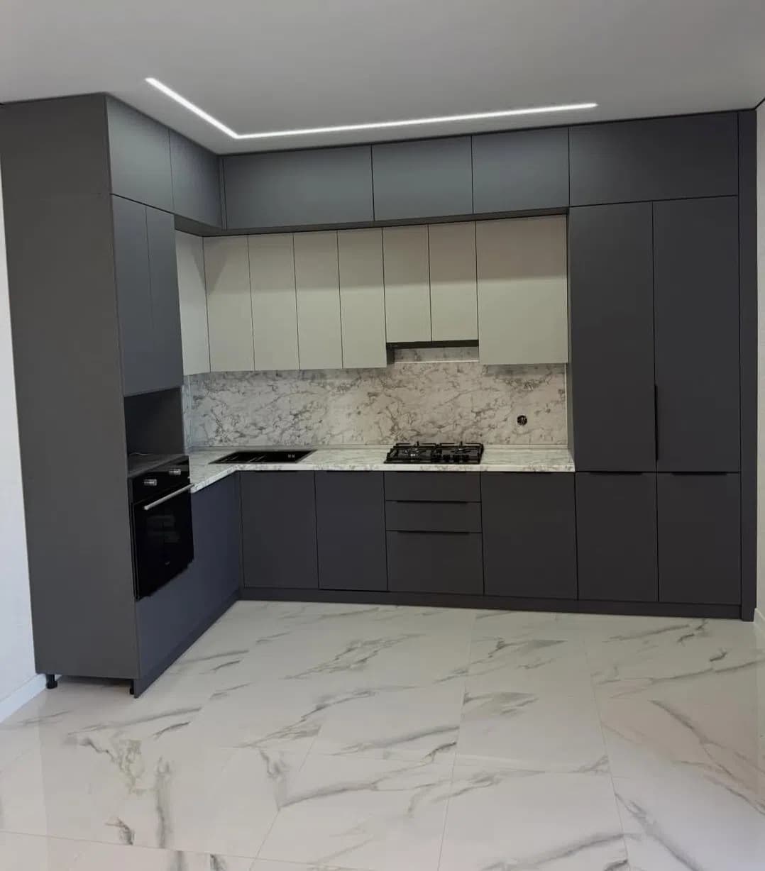 Mətbəx mebel dəsti Yaş asfalt rəng