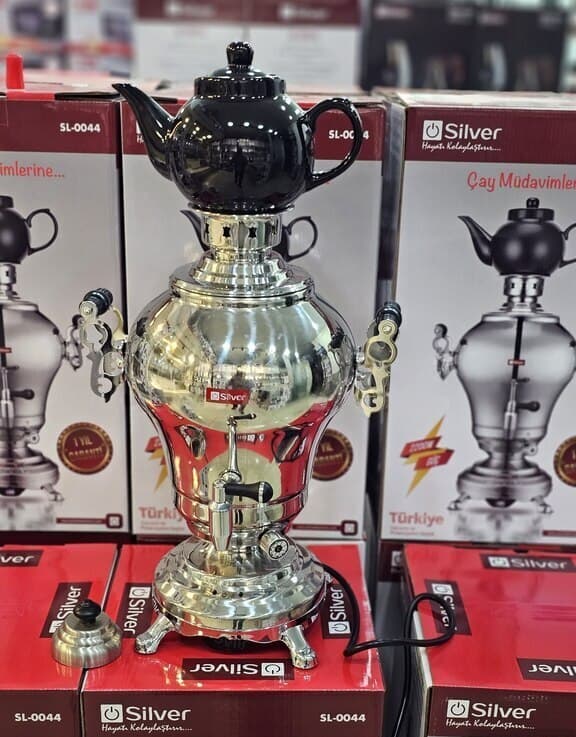 Samovar Paslanmayan polad material