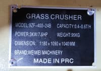 Grass Crusher 9ZF-400-24 Yem Üyüdən Avadanlıq — şəkil 18