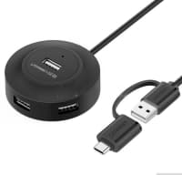 USB Hub Ugreen CR106 30367 4-port 2m — şəkil 1