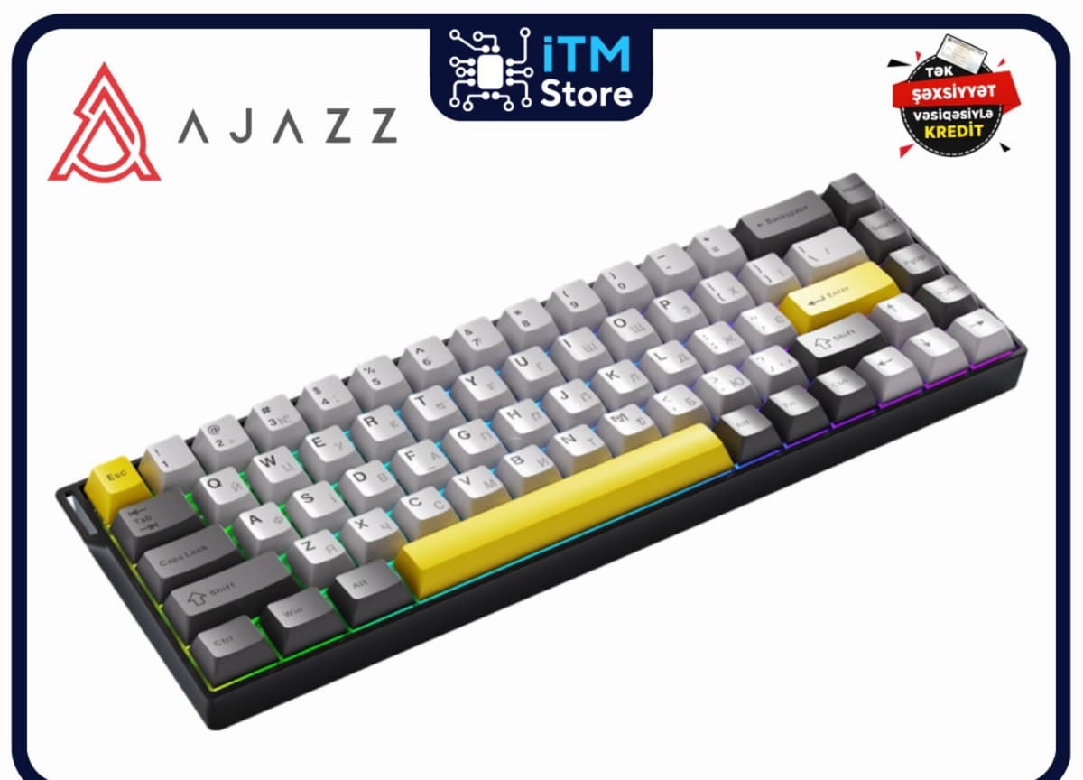 Mexaniki klaviatura Ajazz AK680 V2 Black