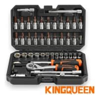 Kingqueen 46 hissəli trişotka açar dəsti — şəkil 3