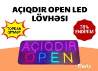 LED lövhə Open Açıqdır reklam işığı — şəkil 1