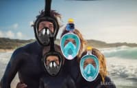Tam Üz Örtüklü Snorkel Üzgüçülük Maskası — şəkil 11