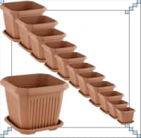 Müxtəlif Ölçülərdə Kvadrat Dibçəklər — şəkil 1