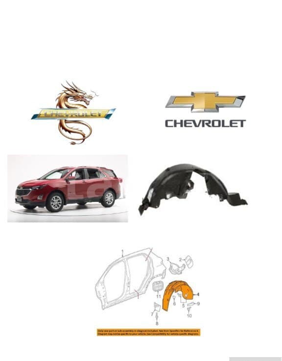 Arxa qanad altı Chevrolet Equinox 2017-2020
