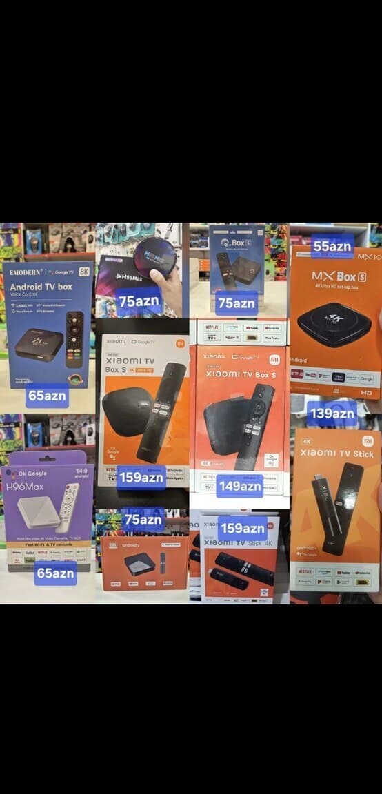 Android Smart TV Box və TV Stick Modelləri