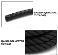 Professional Battle Rope Krosfit Kanatı — şəkil 7