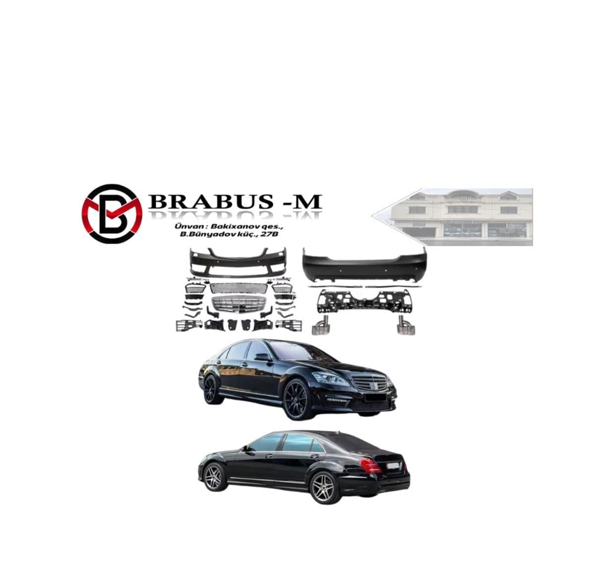 Body kit Mercedes W221 və S63