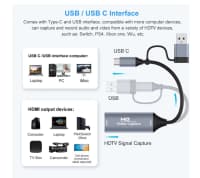 Video capture kartı Type-C to HDMI 1080p 30Hz — şəkil 3
