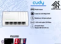 Şəbəkə kommutatoru Cudy FS108D 8 port 10/100Mbps — şəkil 1
