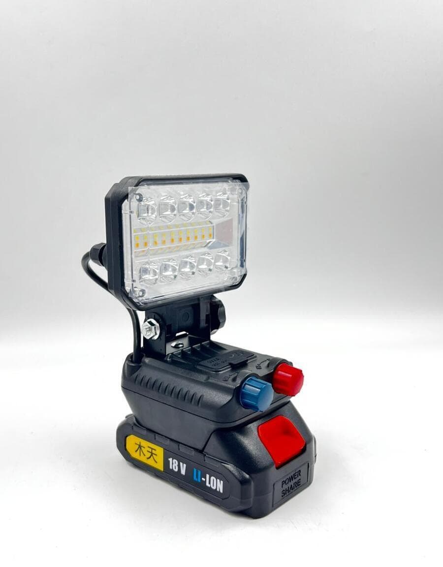 LED işıq 18V Li-ion akkumulyatorlu