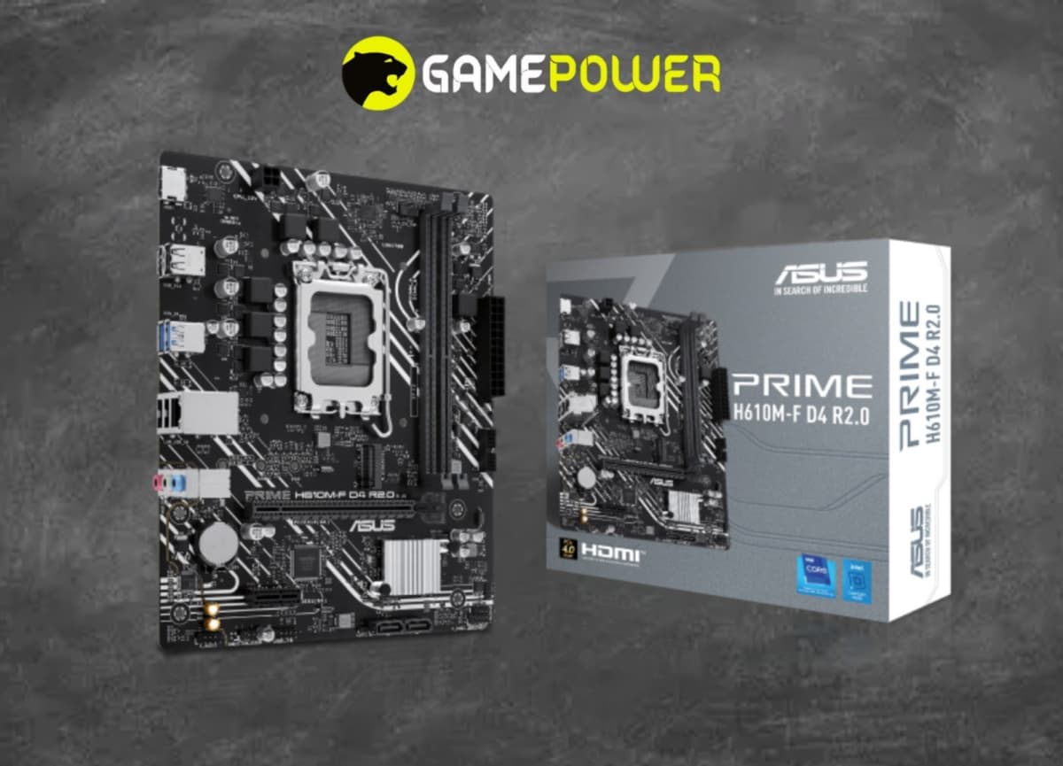 ASUS Prime H610M-F D4 R2.0 Ana Plata