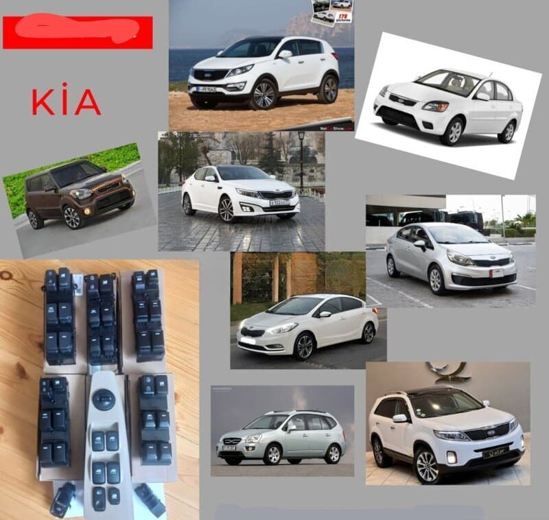 Şüşə qaldıran blok və düymələr Kia