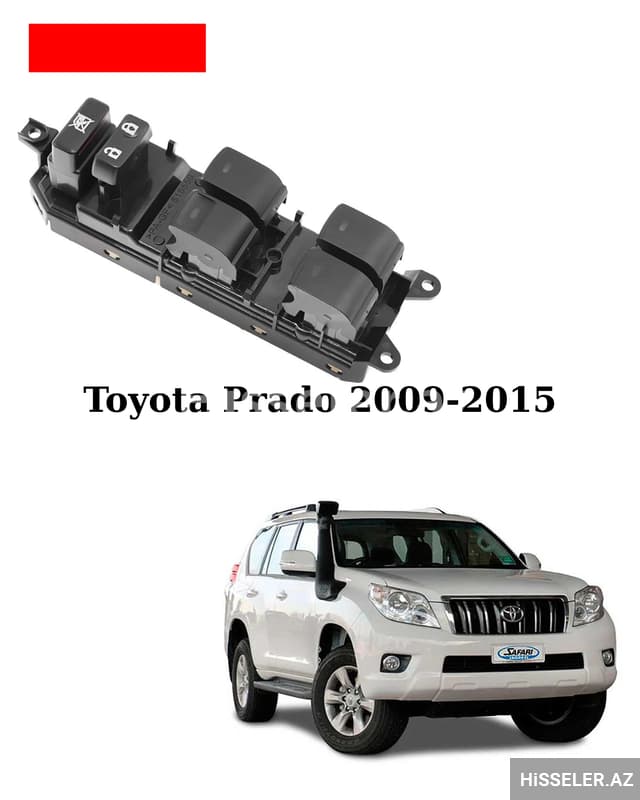 Şüşə qaldıran düymə bloku Toyota Prado 2009-2015