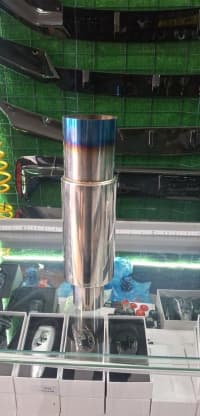Egzoz nasatqası 150mm universal xrom — şəkil 1