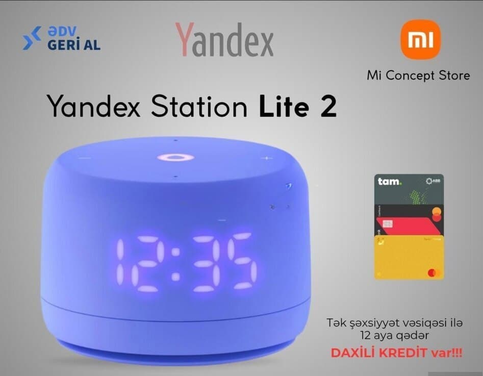 Ağıllı dinamik Yandex Station Lite 2 Violet