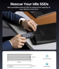 SSD qutusu Orico M.2 NVMe / SATA 10Gbps — şəkil 2