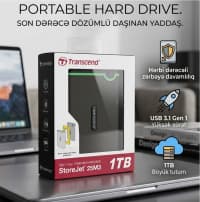 Xarici sərt disk Transcend StoreJet 25M3 1TB — şəkil 1