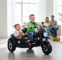 Uşaq elektromotosikleti 2 nəfərlik lyulkali premium model — şəkil 4