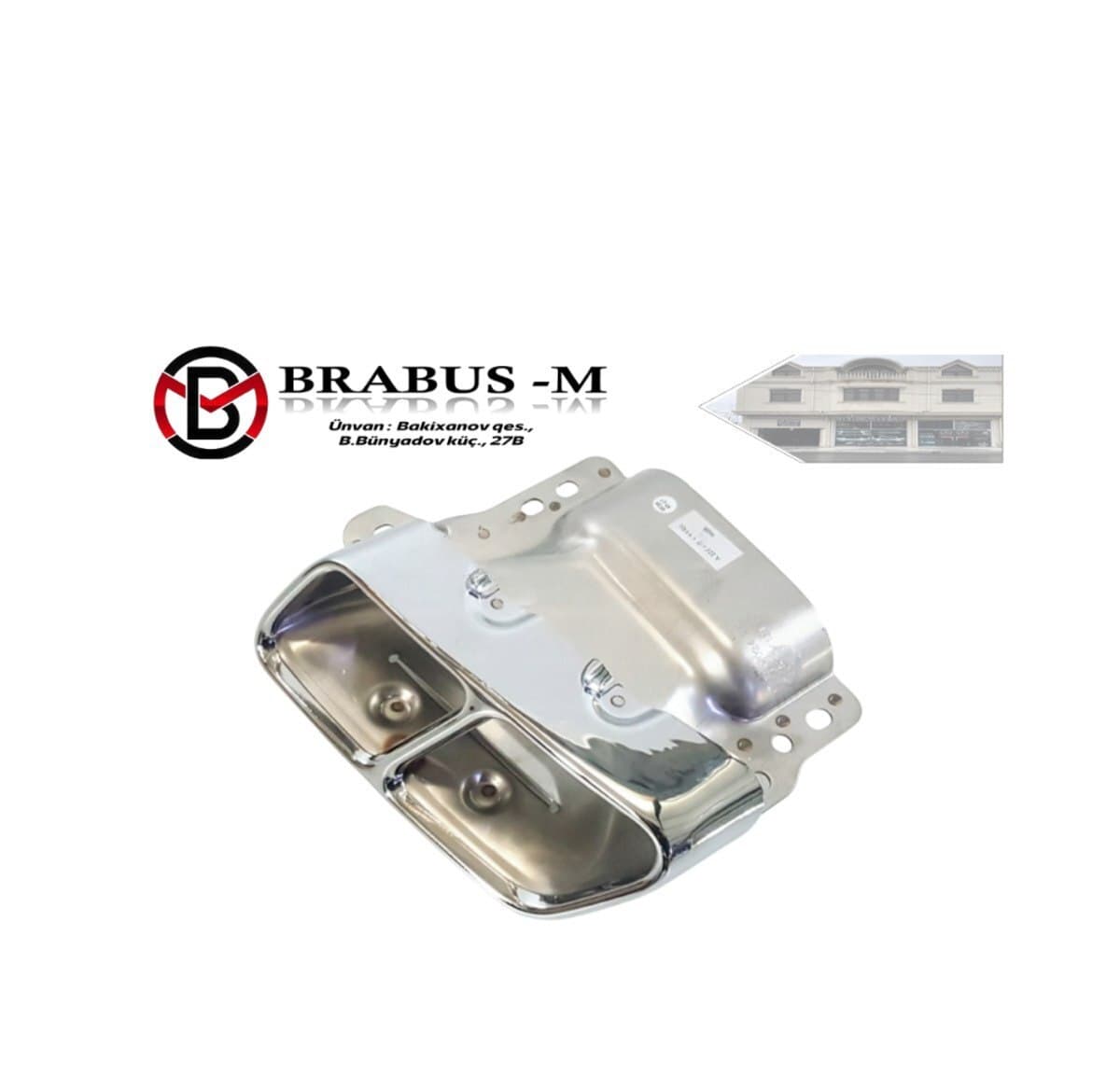 Səsboğucu başlığı Mercedes W221 S63 AMG
