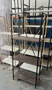 Metal rəf sistemi loft üslubda — şəkil 4
