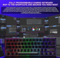 Klaviatura Aula Win60HE Black 60% Magnetic — şəkil 8