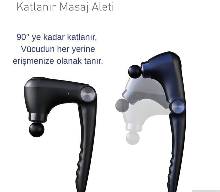 Qatlanan 10 Başlıqlı Portativ Masaj Aləti