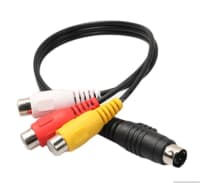 S-Video to 3 RCA adapter kabeli 28 sm — şəkil 1