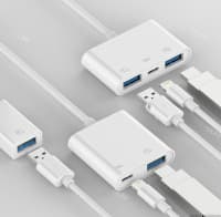 Lightning to USB OTG konvertor adapter — şəkil 2