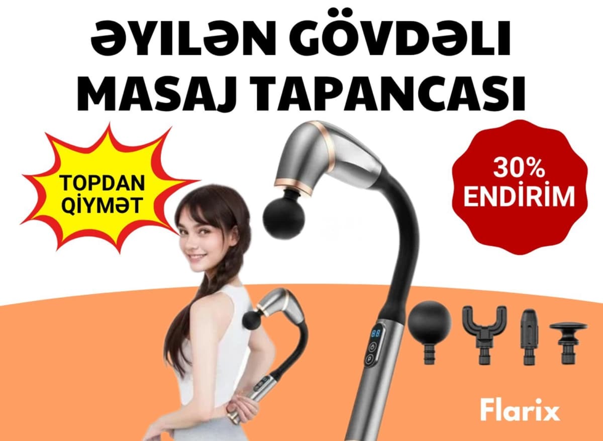 Masaj tapançası dönən başlıqlı