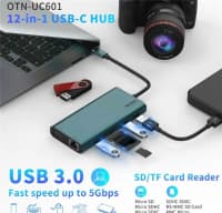 USB Hub Onten UC601 12-in-1 — şəkil 4