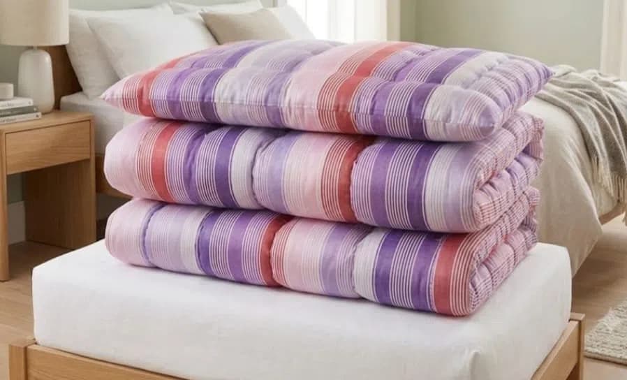 Döşək Açıq qırmızı rəng, Kvadrat