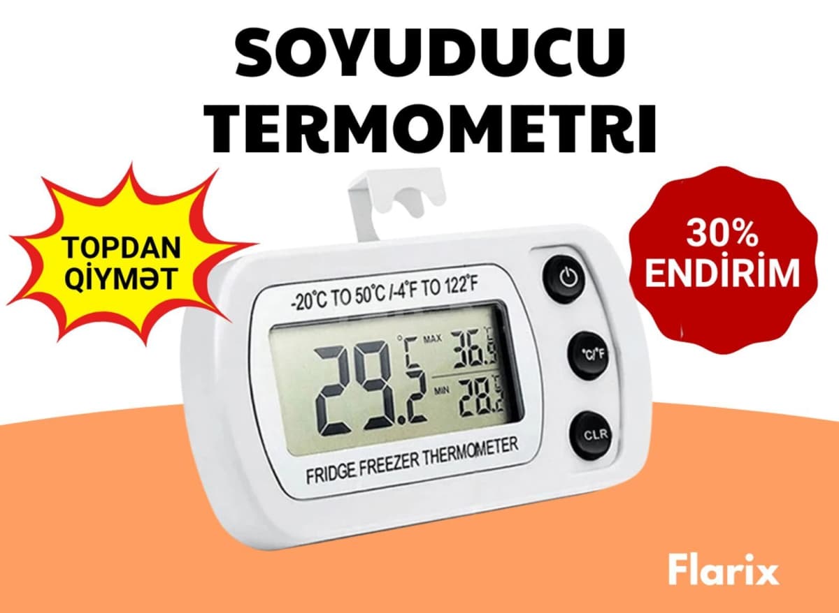 Soyuducu termometri rəqəmsal və analoq